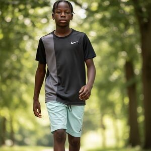 Nike Short Top with Jordan Light Mint Green Shorts